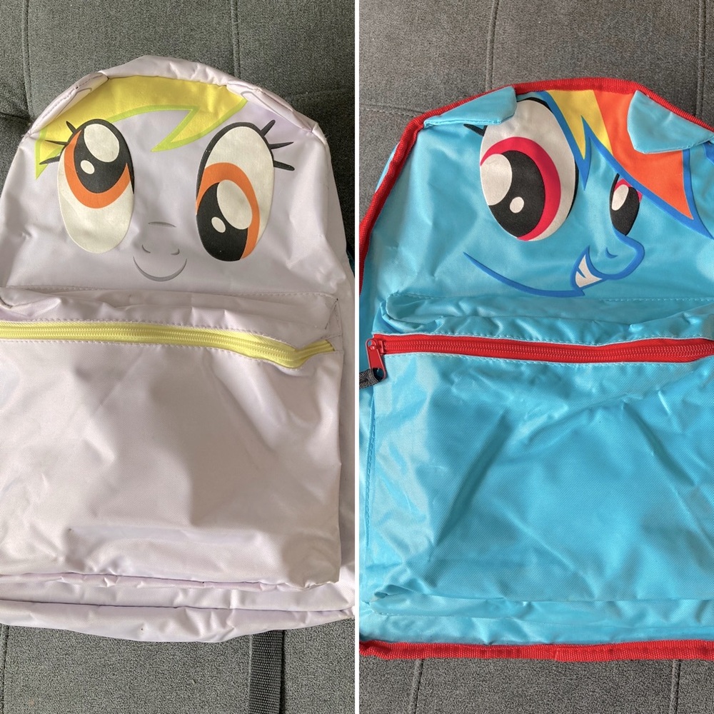 My Little Pony Derpy/ Rainbow Dash reversible backpack